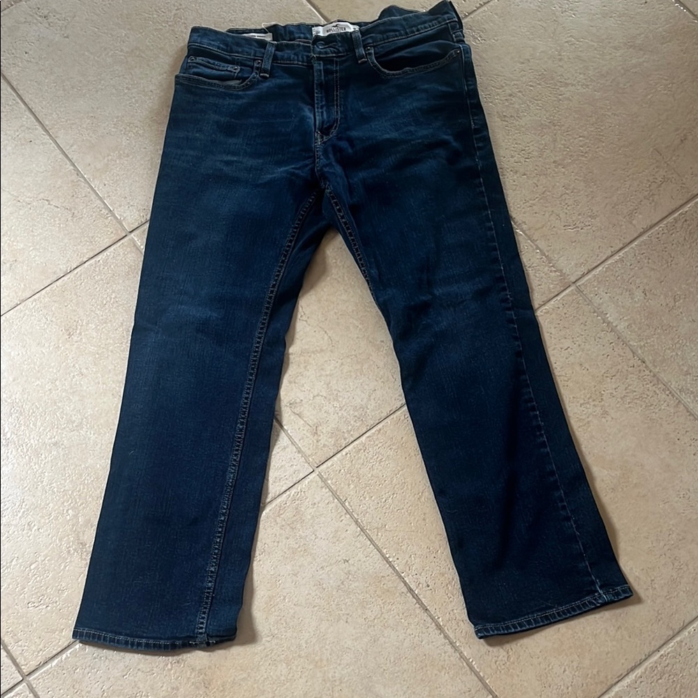 Hollister Blue Straight Jeans Classic Denim